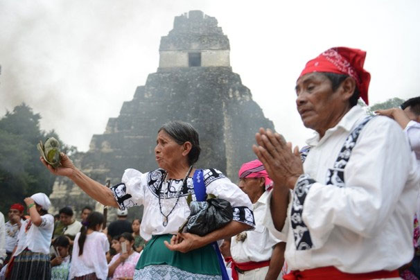 On December 21, 2012 the Mayans of today celebrated the dawn of a new era in the ancient Mayan city of Tikal in Guatemala